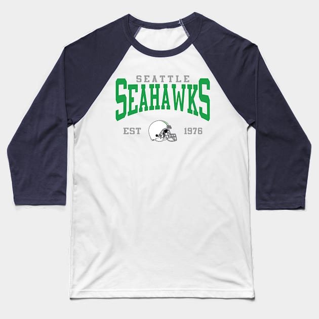 Retro Seattle Football Baseball T-Shirt by genzzz72